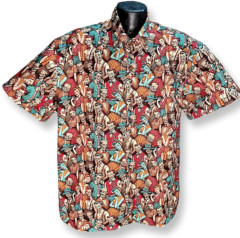 Rockabilly Zombies Hawaiian Shirt- Made in USA- 100% Cotton